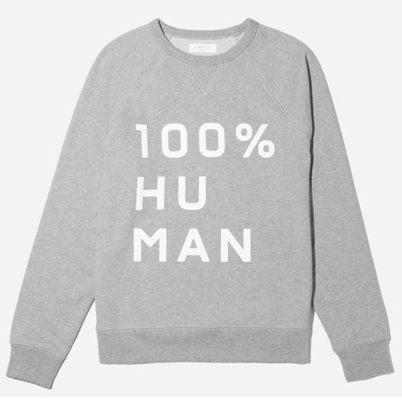 Everlane 100% Human Unisex French Terry Sweatshirt | SMALL - Picture 2 of 10